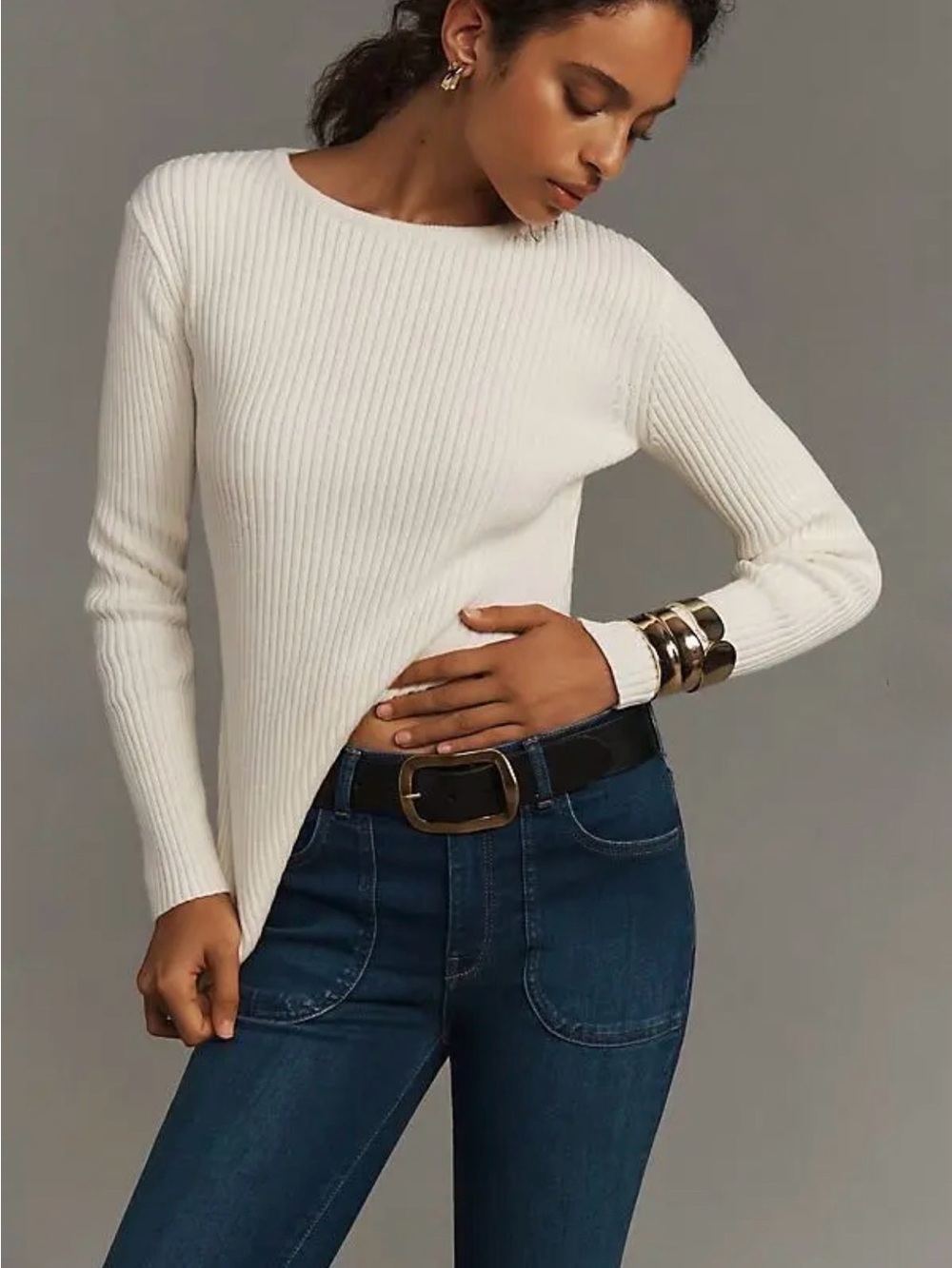 ANTHROPOLOGIE Pilcro The Icon Flare Low Rise Jeans Stretch Denim NWOT - Picture 3 of 12